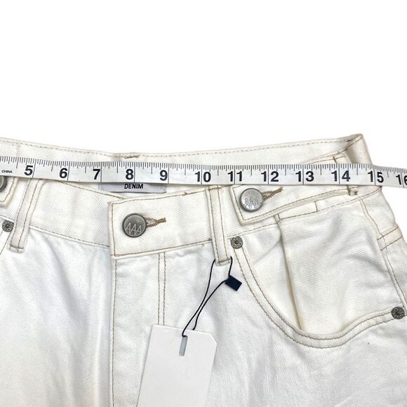 Ziggy Denim Hi & Loose Long Shorts- Coconut - Picture 12 of 14